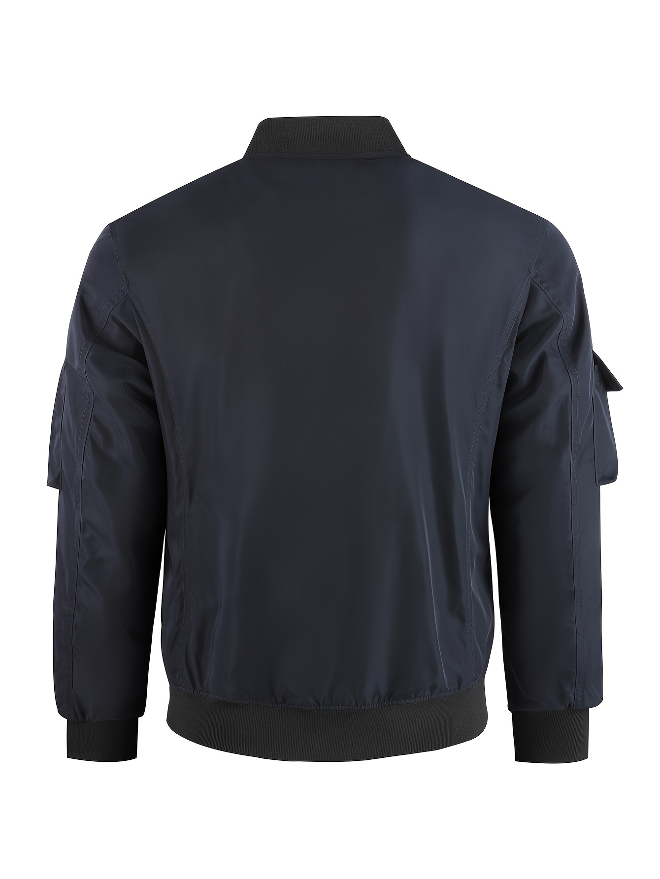 mens cargo jacket casual stand collar windbreaker jacket jacket for outdoor activities details 4