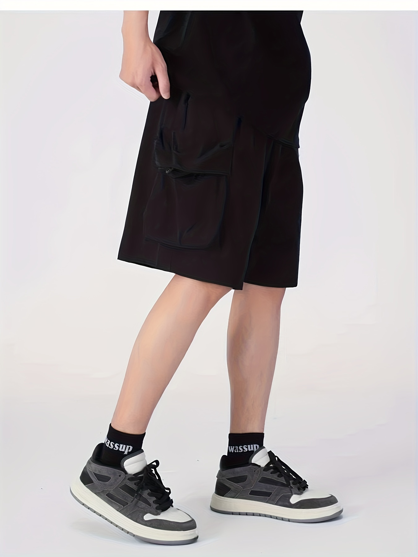 cargo shorts mens five quarter pants loose casual sports pants wear 2024 details 4