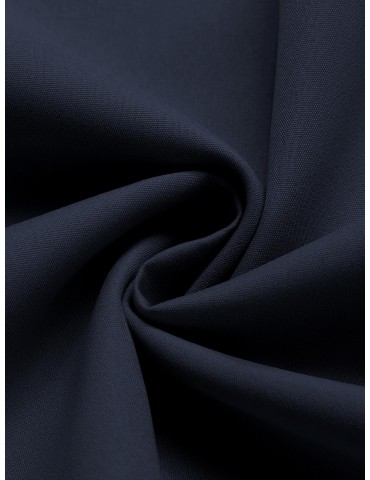 Men's Classic Long Sleeve Button-Down Shirt - Casual & Formal, Solid Color, Polyester, Perfect for Beach Weddings & Spring/Fall, PLUS SIZE