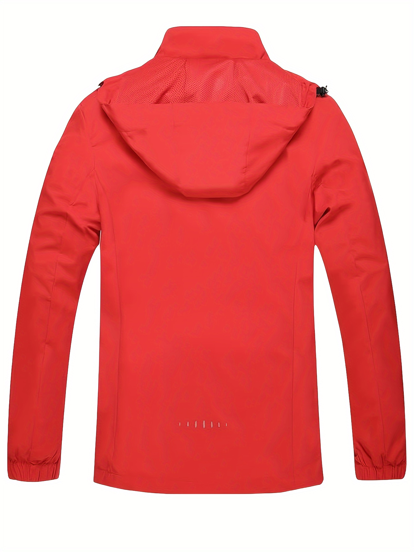 chic solid windbreaker hooded jacket mens casual zip up jacket coat for   outdoor activities details 6